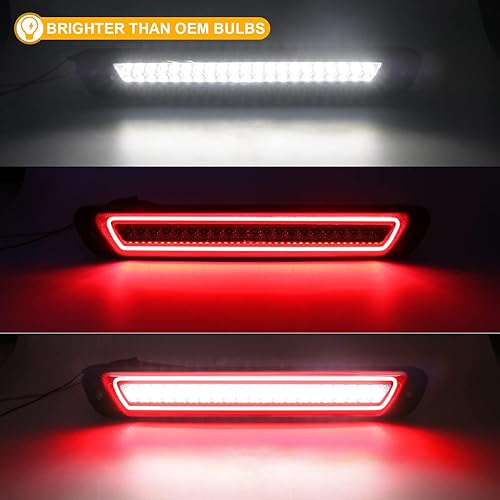 Miniatura 9 de RF Auto Tercera luz de freno LED de repuesto para Colorado  Canyon 2004-2012 camionetas luces de carga de techo lámpara de freno de montaje alto con