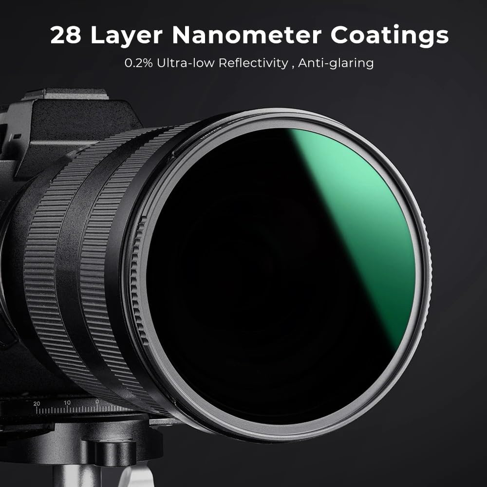 Filtro UV, Filtro de Efecto Filtro de cámara Concept, Filtro de Lente de Densidad Neutra Fija, Vidrio óptico for Accesorios DSLR de 86 mm, 95 mm, 105 mm y 112 mm.(58mm)