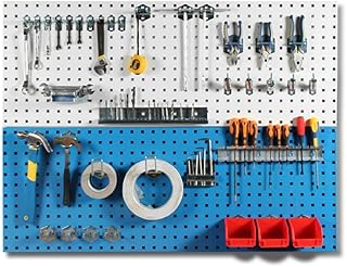 Stojak Na Narzędzia Warsztat Garażowy Pegboard 2 Sztuki Zestawu Metalowej Płytki Do Paznokci Płytka Do Mocowania Na Ścianie Standardowe Przechowywanie Narzędzi Wytrzymałe Narzędzie Do Montażu Na Ścia