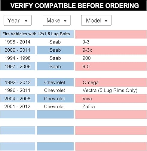 Miniatura 4 de VLAOSCHI Adaptadores de rueda forjados negros de 5 x 110 a 5 x 127 de 1.5 pulgadas con pernos de 12 x 1.5 compatibles con Jeep Chevy 5 Lug para