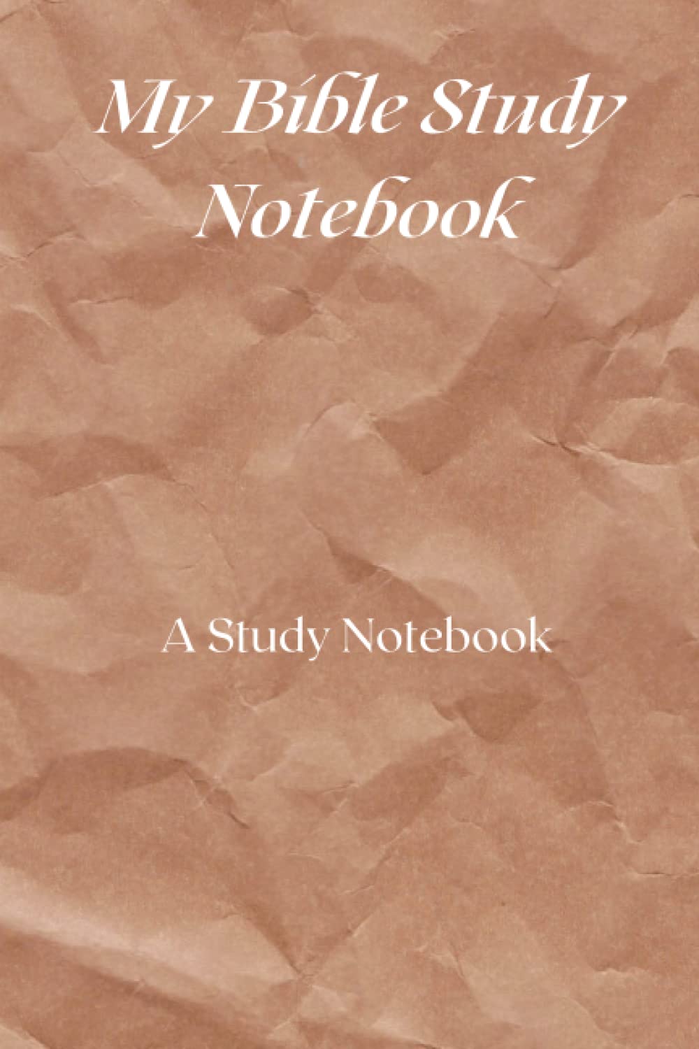 My Bible Study Notebook: Paper Cover