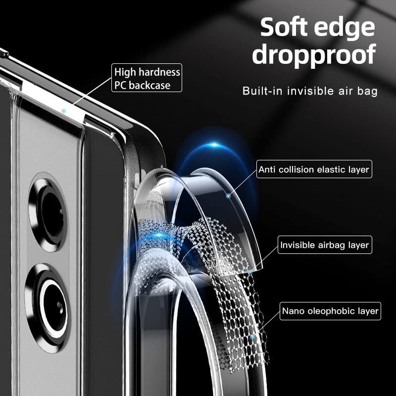 Image of KAPAVER Hybrid Crystal Clear Back Cover Case for Google Pixel 7a | Protective Shockproof Hard PC Soft Flexible TPU Cover