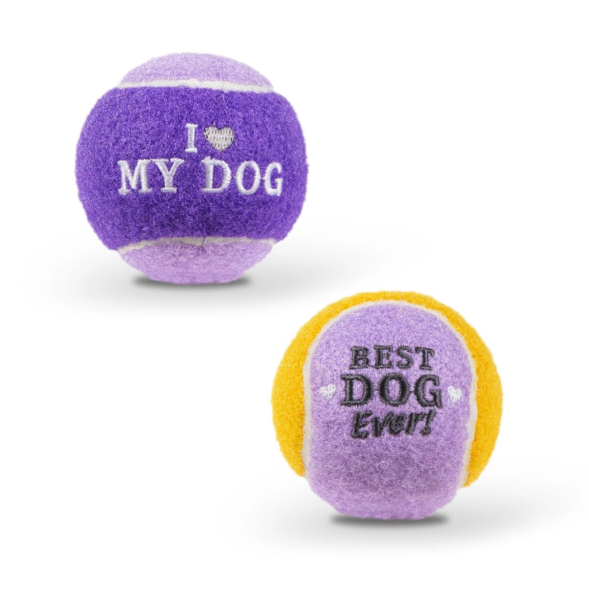 History & Heraldry Personalised Dog Balls – Pet Toy for Fun & Play – Durable, Chew-Resistant Fetch Balls for Small, Medium & Large Dogs (I Love My Dog)