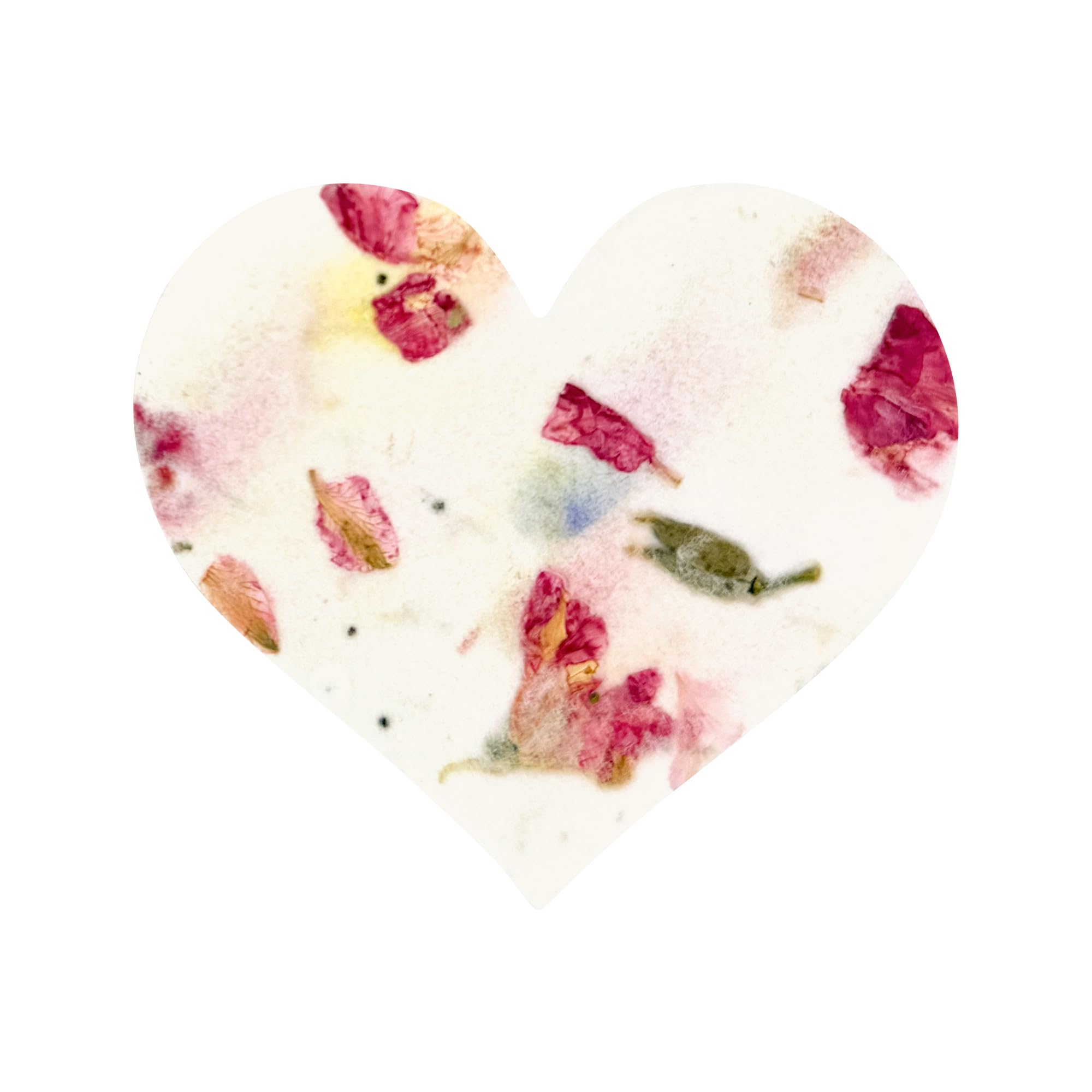Seed Bloom 50pcs Large Pink Heart Seed Paper – Writable & Plantable Wildflower, Mom's Gift for Mother’s Day, Use for Wedding, Baby Shower, Heart Party Favors & Easter Decorations