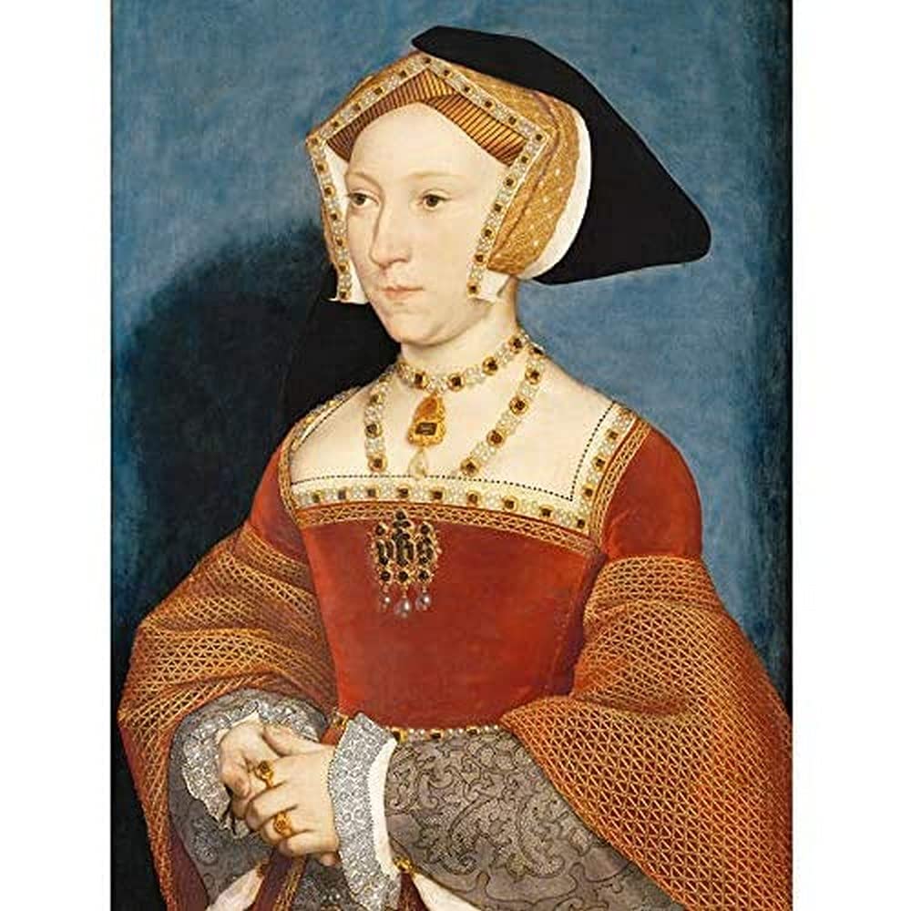 Holbein Younger Portrait Jane Seymour Queen England Painting Unframed Wall Art Print Poster Home Decor Premium