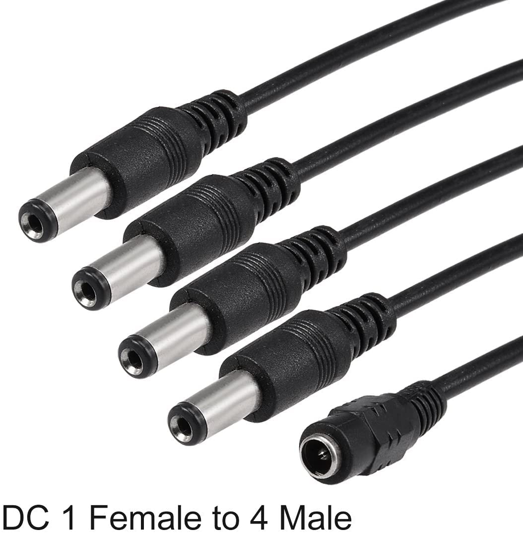 Cavo Splitter DC 2.1mm 10 Pezzi Splitter Di Alimentazione DC 4 Vie Per Telecamere Di Sicurezza CCTV - Confezione Da 10 Pezzi, Modello 270044F Adattatore DC Per Telecamere Sicurezza - Foto 3