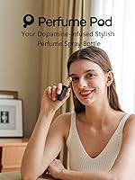 Vista 3 de Perfume Pod Atomizador de perfume recargable, botella de perfume de fragancias de llenado inferior, mini dispensador de colonia, tamaño de viaje