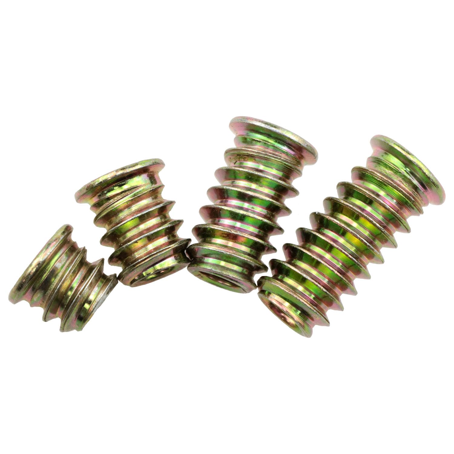 Yocimango M6 Threaded Inserts Hardware Nuts Screw caps Wood connectors Furniture Hardware nut Inserts with hex Wrenches 40PCS