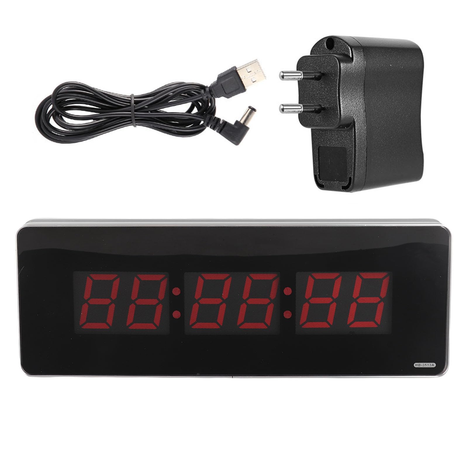 Dioche 14.2 `` Orologio Digitale da Parete Grande, Display a LED Elettrico Orologio da Parete Moderno con Calendario per Camera da Letto Ufficio(Ora + Minuti + Secondi)