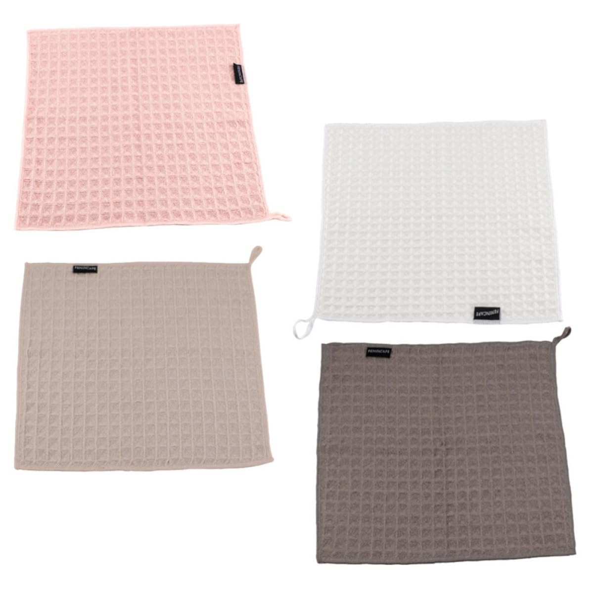 Paños para limpiar máquina de café y encimeras de poliéster LALAFINA, set de 4 piezas multicolor
