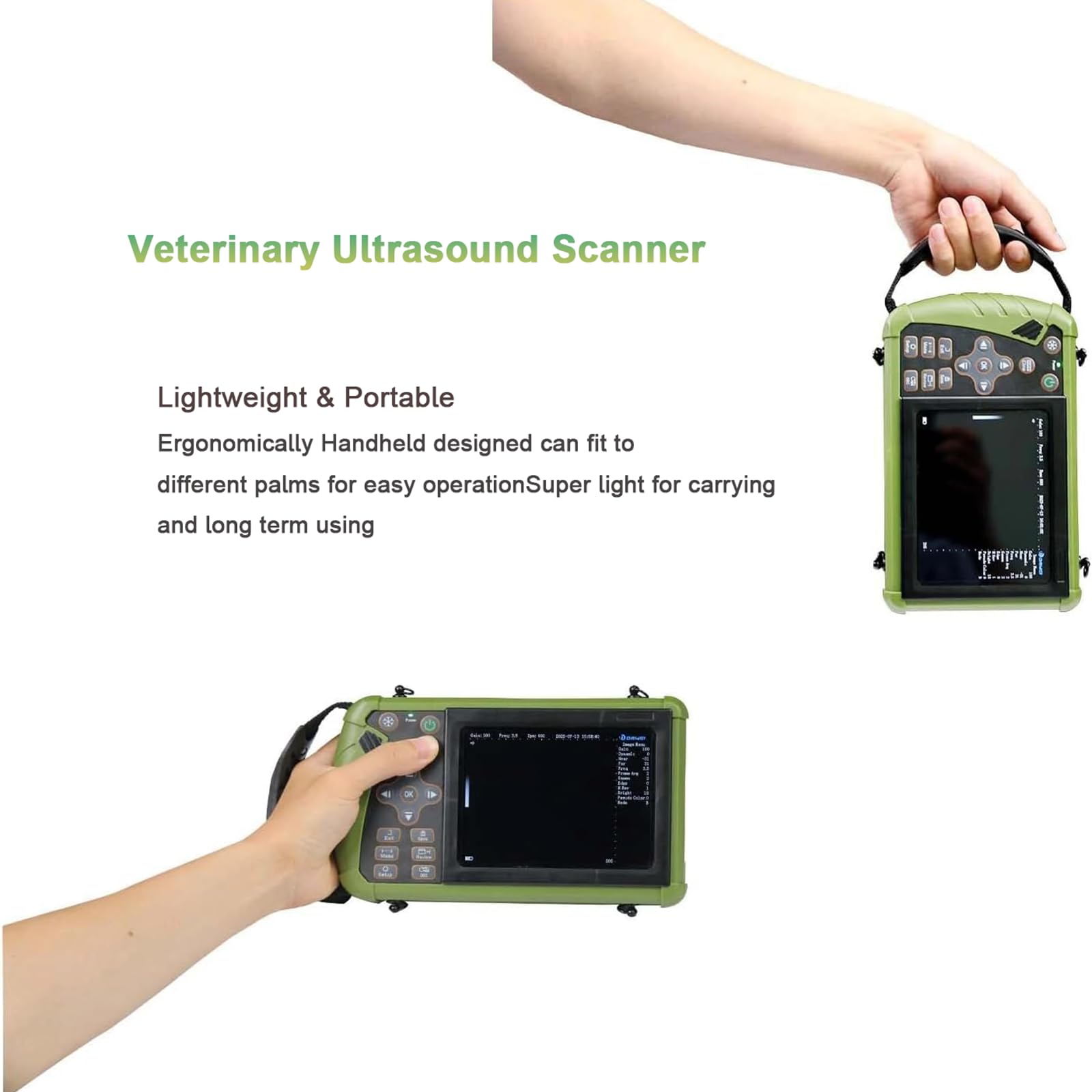 Weterynaryjny Aparat Ultrasonograficzny Do Badań CiążOwych, PrzenośNy, RęCzny Skaner Weterynaryjny B-Ultra Sound Z Sondą Wypukłą 3,5 Mhz Dla BydłA, śWiń, KóZ I Koni