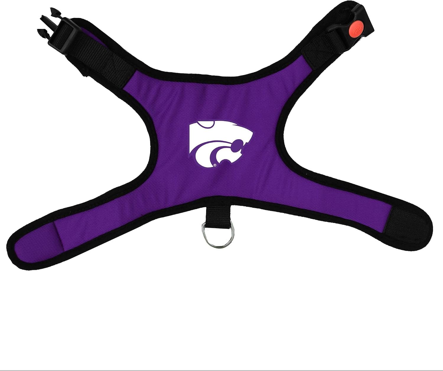 Kansas State Wildcats Dog Cat Vest Harness Premium Padded with Safety Lock (Medium)