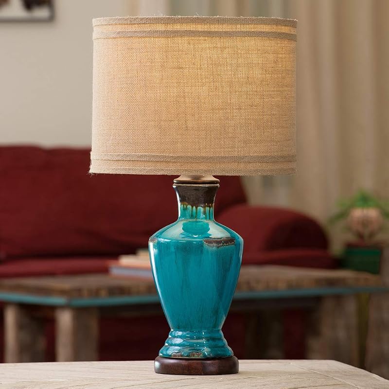 Black Forest Turquoise River Table Lamp — $180
