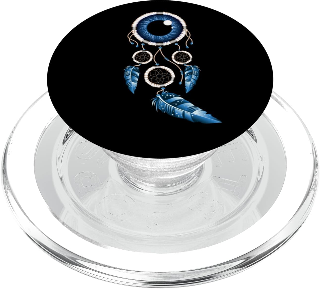 Dream Catcher Blue Evil Eye Indigenous Boho PopSockets MagSafe PopGrip for iPhone