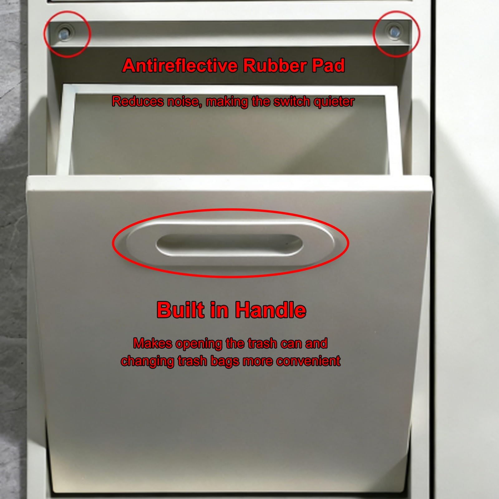 Dispensador de Papel de Manos Empotrable de Acero Inoxidable 304, Dispensador de Toallas de Papel con Depósito de 8 litros para Baños, 300 X 660 X 140 Mm(Black)