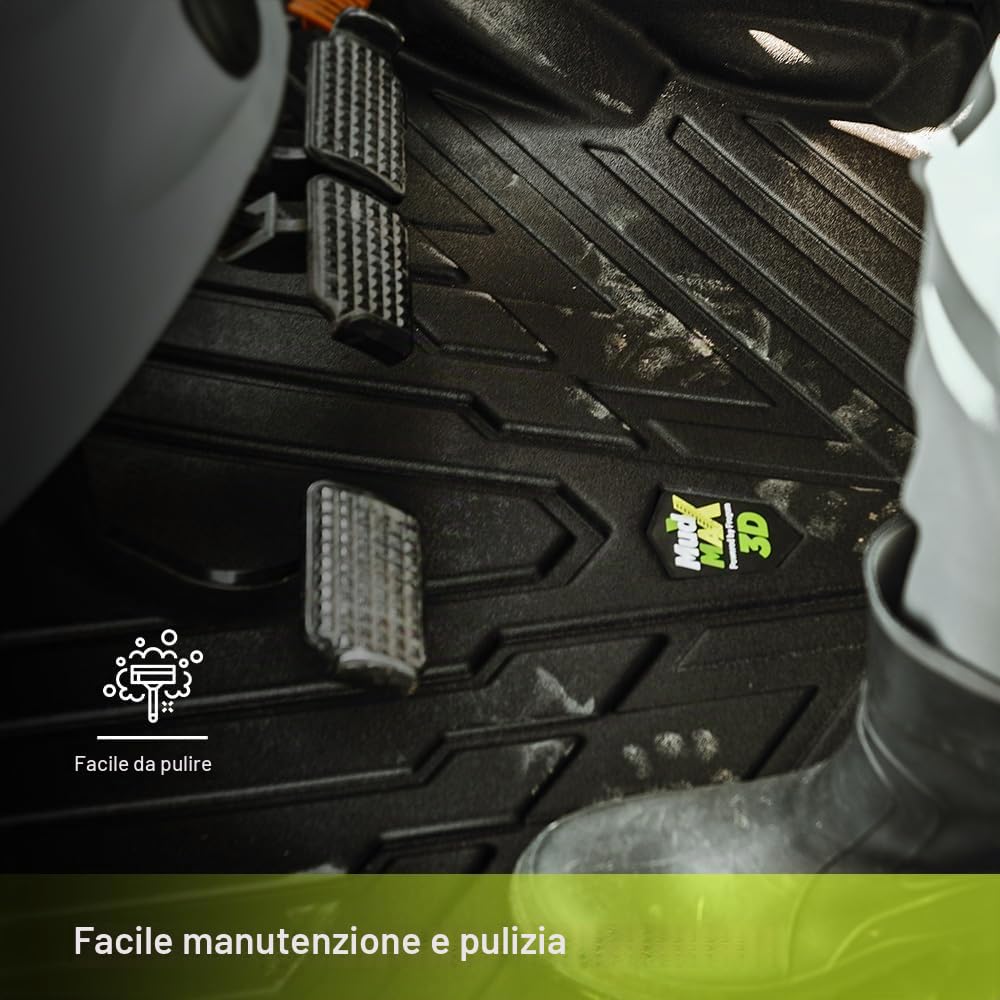 FROGUM MudMax Tappetto vasca per trattore 3D per John Deere Serie 6R dal 2022 | I bordi alti | Su misura