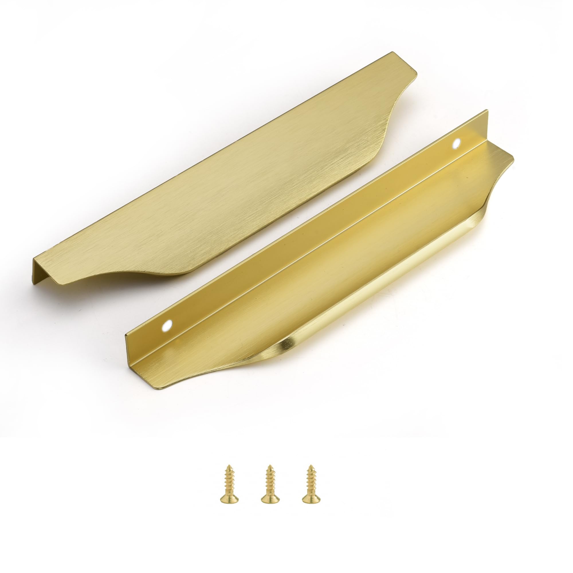 Poignée de tiroir longue 20 cm en aluminium pour porte de placard et meuble de cuisine