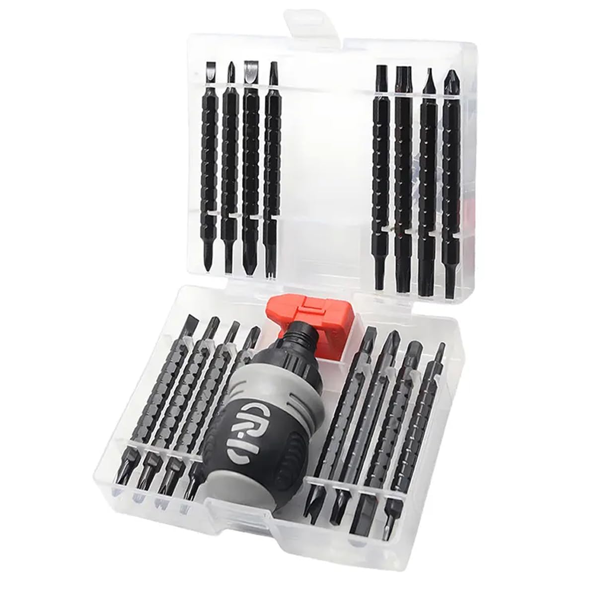 Ratchet Screwdriver 34-in-1 Ratcheting Screwdriver Tool Set Multi Screwdriver Tool All in One Dual Screwdriver Phillips Double Head Magnetic Screwdriver Mobile Phone Repair Kit