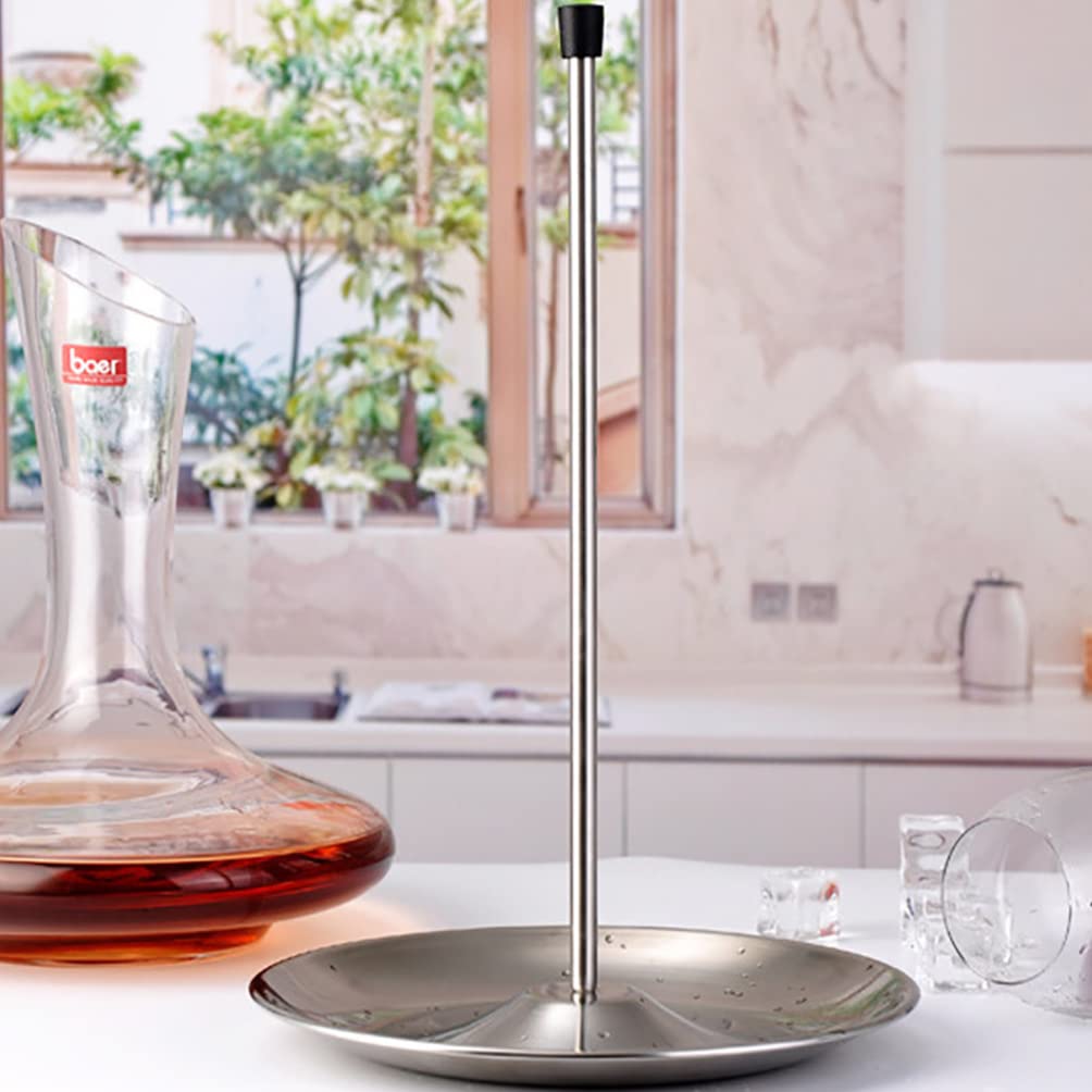Alipis Decanter Pratico in per Essiccazione Inossidabile Acciaio Vassoio Antigoccia, Design Semplice Mantenere Asciutto Vino Casa