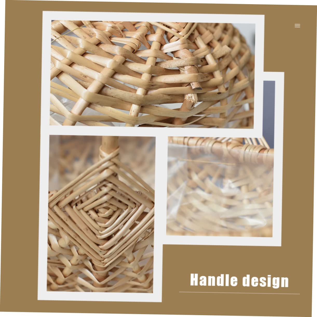 2stücke Teiliges Handgewebtes Blumenkorb Henkel Tragbar Und Leicht Natürlicher Rattan Flechtkorb Für Hochzeiten Blumenarrangements Als Geschenk Oder Deko Im Landhausstil Geeignet