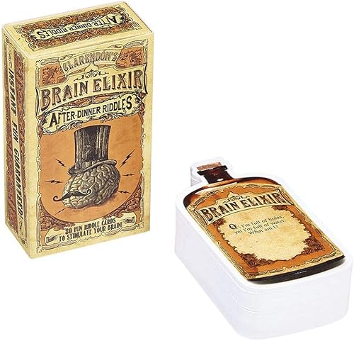 Front Porch Classics Elixir cerebral – Después de la cena RIDDLES tarjetas, el paquete puede variar