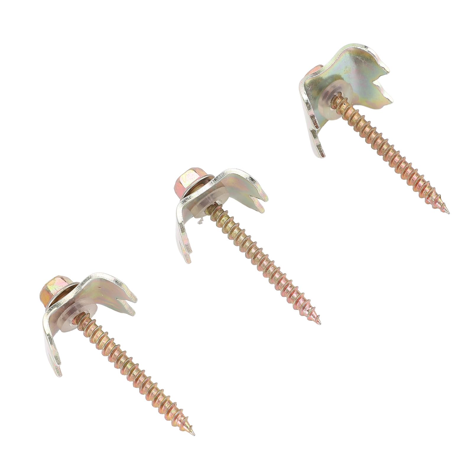 Yctze Chiodi per Recinzione in Acciaio Inossidabile 304 100 Pezzi 4,9 Cm Installazione Compatta Chiodi per Recinzione di Filo Metallico Viti Campo Giardino Fattoria per di Filo Metallico