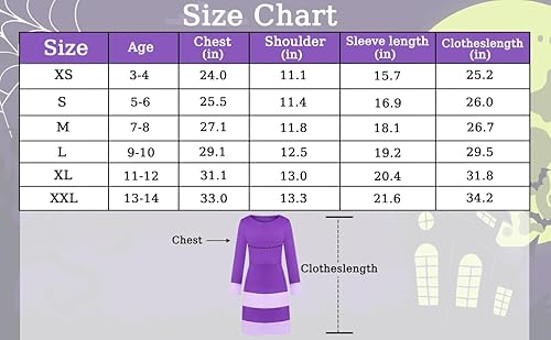 Miniatura 6 de Disfraz de Daphne para niños, disfraz de Halloween para niñas, trajes de cosplay de lujo, peluca, bufanda, diadema, accesorios para medias