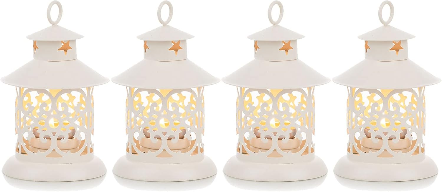 Portacandele In Metallo Romadedi - Set Da 24 Pezzi, Per Matrimoni, Feste, Decorazione Tavolo, Oro