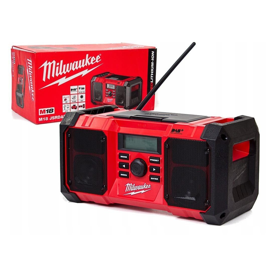 Milwaukee 4933451252 M18JSRDAB 18v JOBSITE DAB RADIO-M18JSRDAB+-0