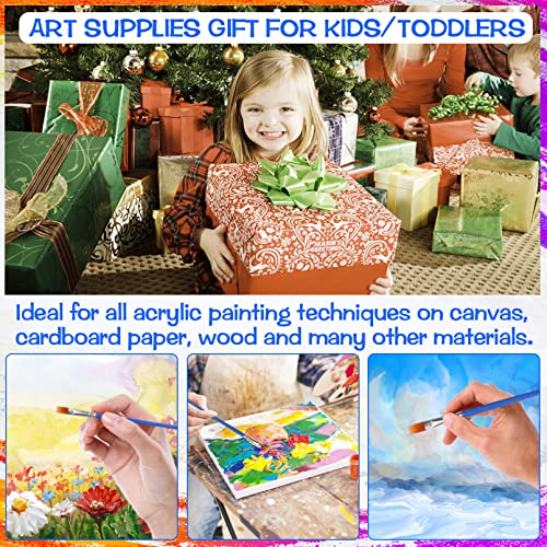Cosbay Acrylic Paint Strips For Kids&Adults,Bulk Set Of 12 Washable Filled Paint Sets In 8 Colors,With 12 Paintbrushes,Painting Art Supplies Craft Paint Pots,Perfect For Home Birthday Party Favors thumb #5