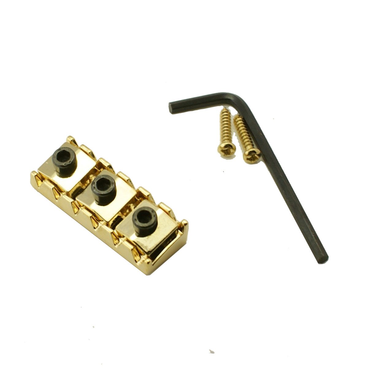 general Guitar Locking Nut Fit most common Electric Guitar 1-10/16 41.5mm,Gold Plated