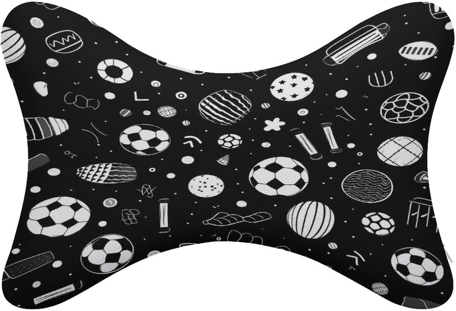 Sport Soccer Ball 2 Pack Car Neck Pillow Car Headrest Soft Car Pillow for Most Cars