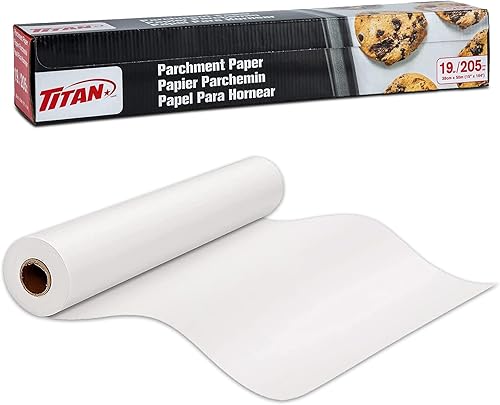 Miniatura 7 de MANGA Titan - Rollo de papel pergamino blanco, antiadherente, 205 pies (15 x 164 pies), 1 rollo