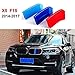 Price comparison product image BizTech ® Clip In Grille Inserts Compatible with BMW X5 X6 2014-2018 M Power M Sport Tech Bonnet Hood Kidney Stripes Cover