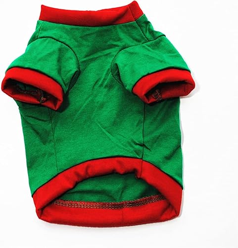 Miniatura 5 de Paquete de 3 camisas de Navidad para perros, ropa de copos de nieve, traje de Papá Noel, traje para cachorros, camiseta divertida para perros