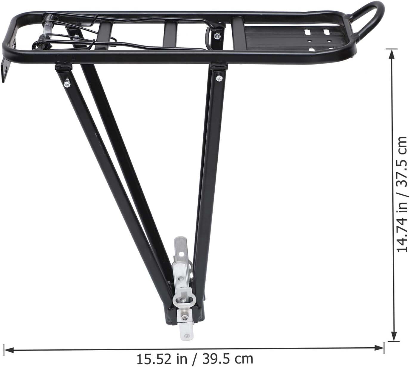 Bike Cargo Rack Rear Aluminum Alloy Luggage Carrier Sturdy Bicycle Rear Rack for Mountain Bikes and Touring with Load Capacity for Cycling and Commuting