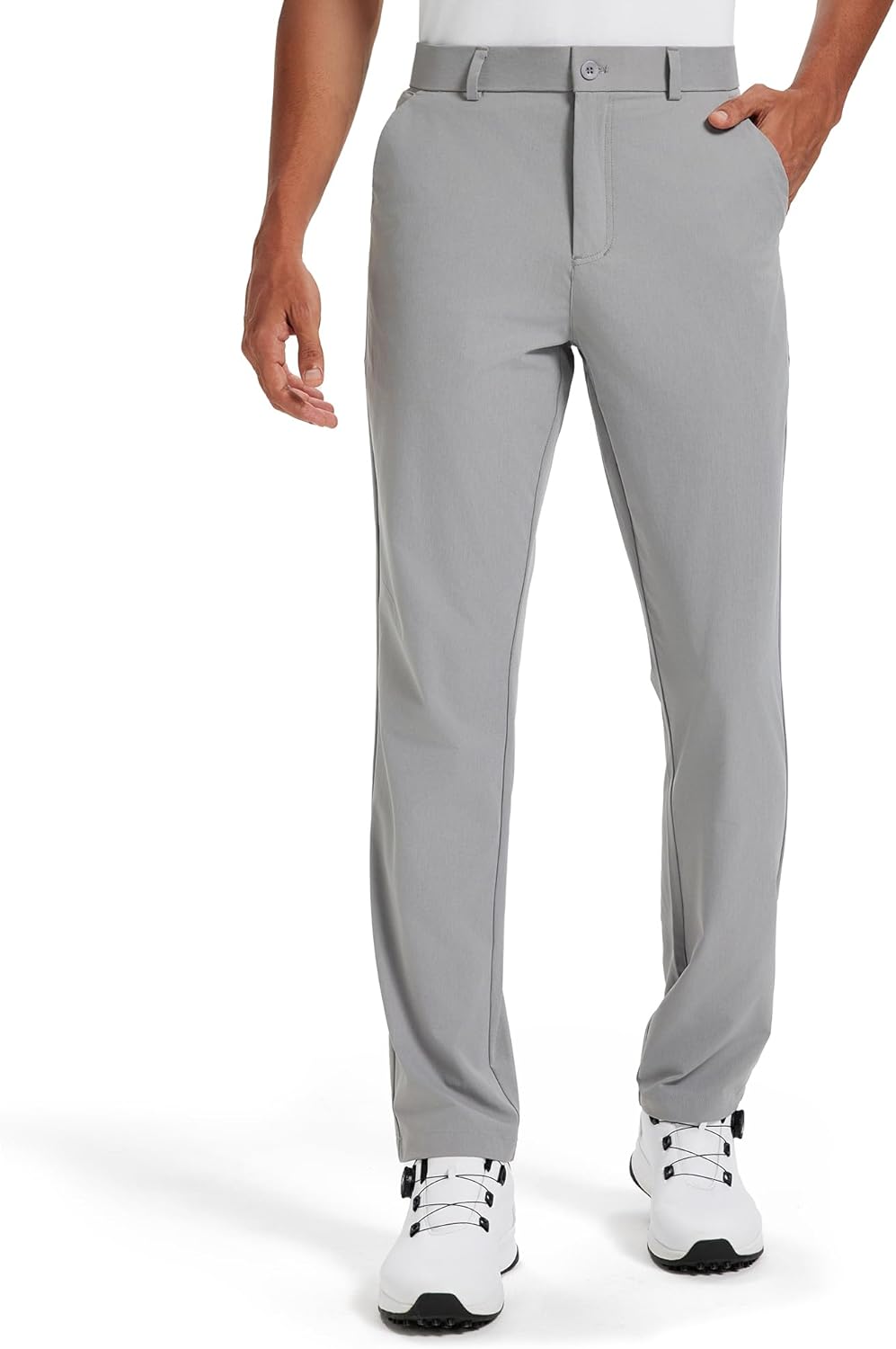 Men's Stretch Golf Pants 30''/32''/34'' - Lightweight Dress & Casual Trousers for B...