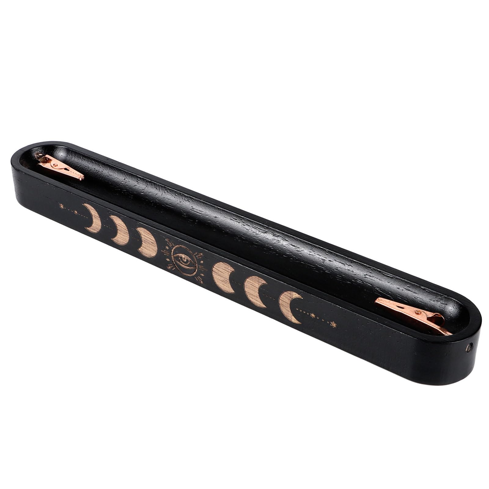 carotoe Innovative Incenses Holder Stand Creative Incenses Burners Long Shaped Wood Ashes Catcher for Spa Creative Burners with Ashes Catcher for Spa
