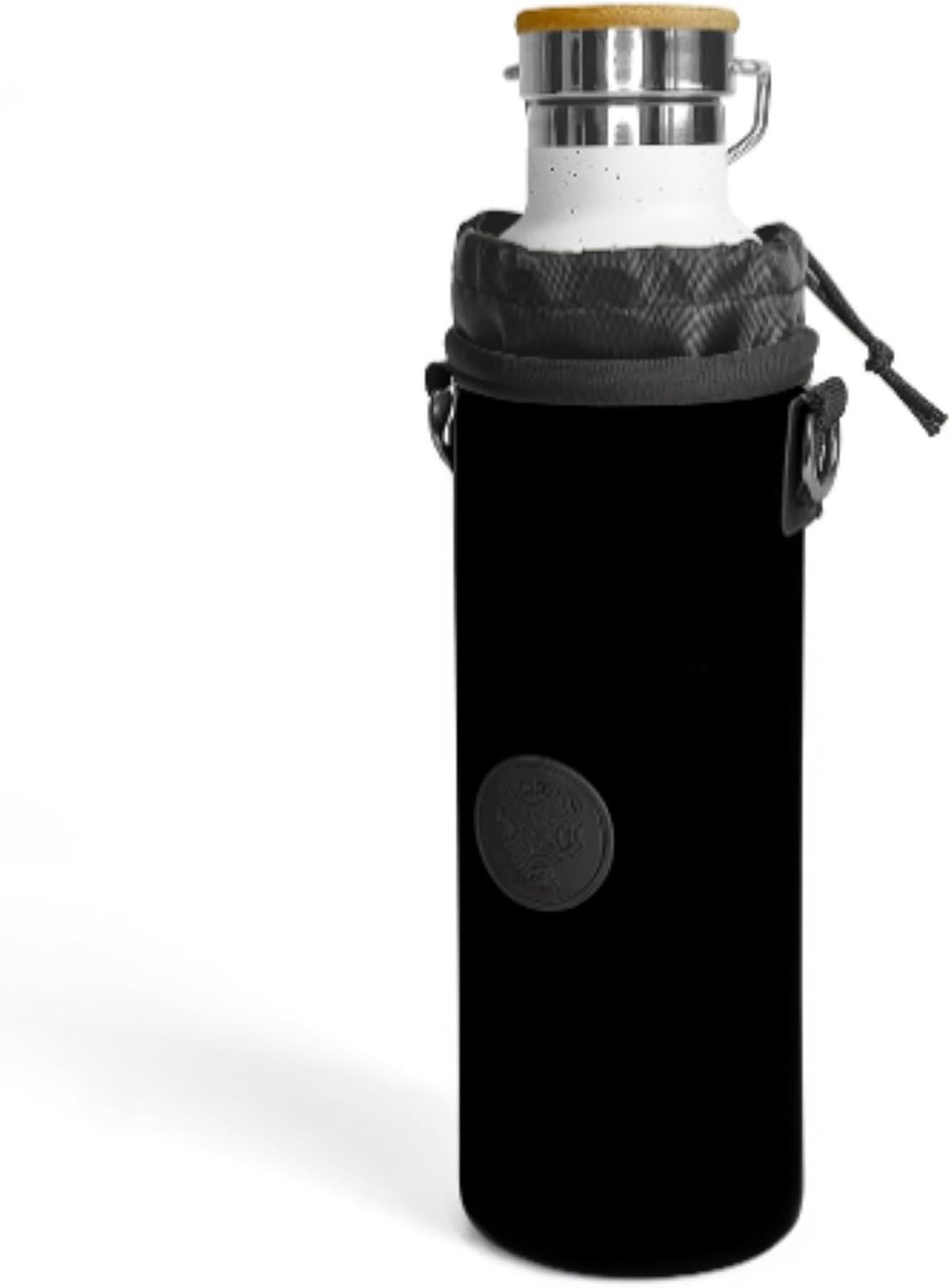 Posh Pickler Pickleball Drawstring Pouch, Fits 3 Pickleballs or 18 oz Bottle, Durable Neoprene Pouch, Hands-Free Clip-On Design, Compatible with Crossbody Paddle Cover & Strap, 9" L x 4" W