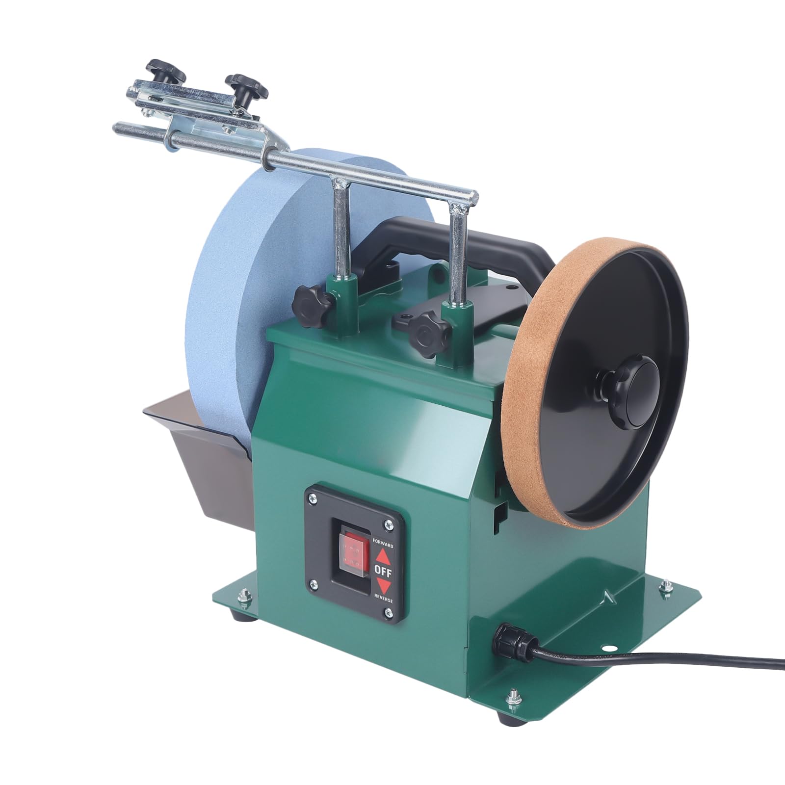 10” Electric Knife Sharpener,Water-Cooled Grinder Bench Wet Stone Grinding Machine,110V Motor Electric Blade Grinding Machine with 8