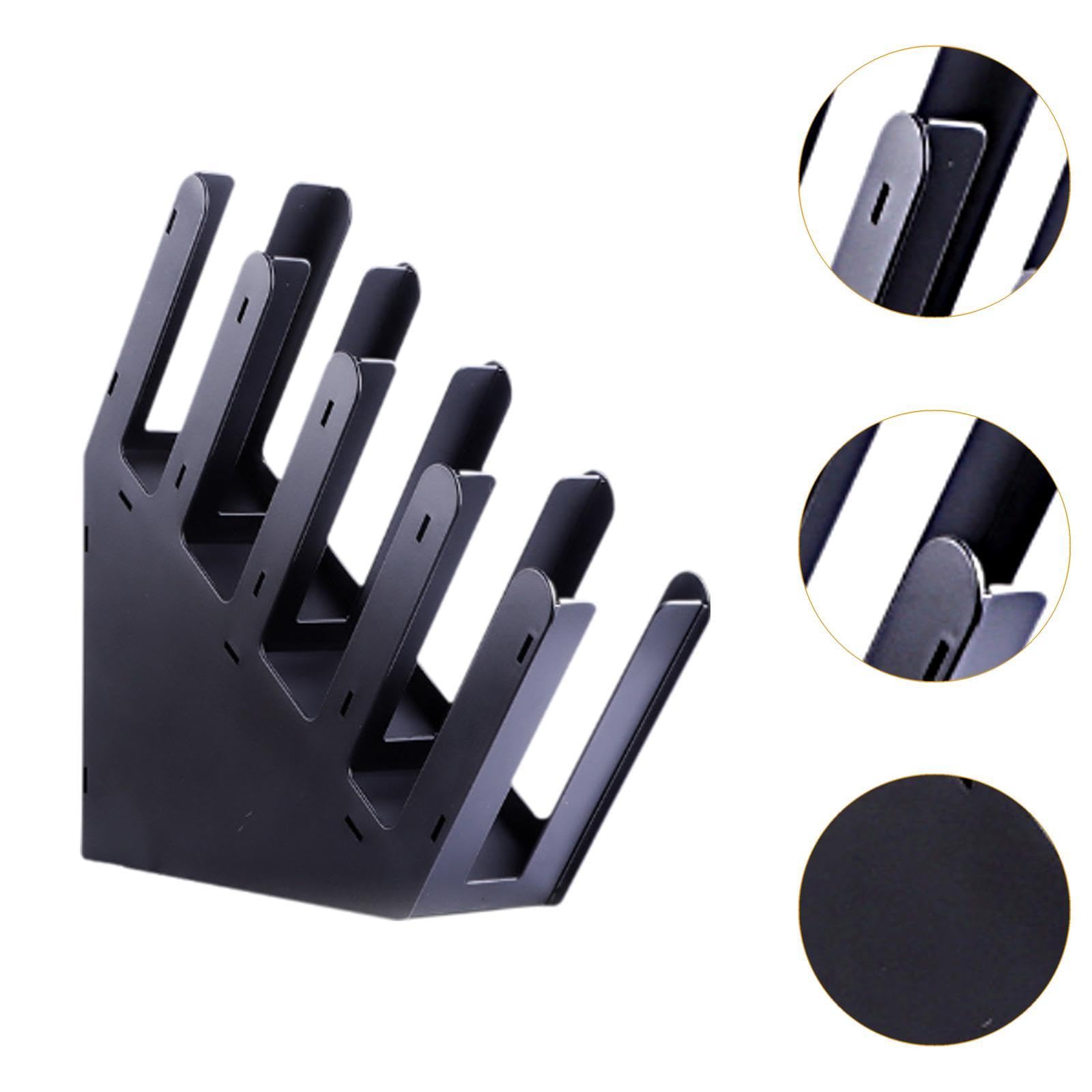 Gralara Cazón de Papel Soporte de Papel Soporte de Papel Enjuague Tazas de dispensador de Tazas de Tazas de cafetería Organizador de cafetería para Hotel Cafe, 4 Cuadrículas Biseladas
