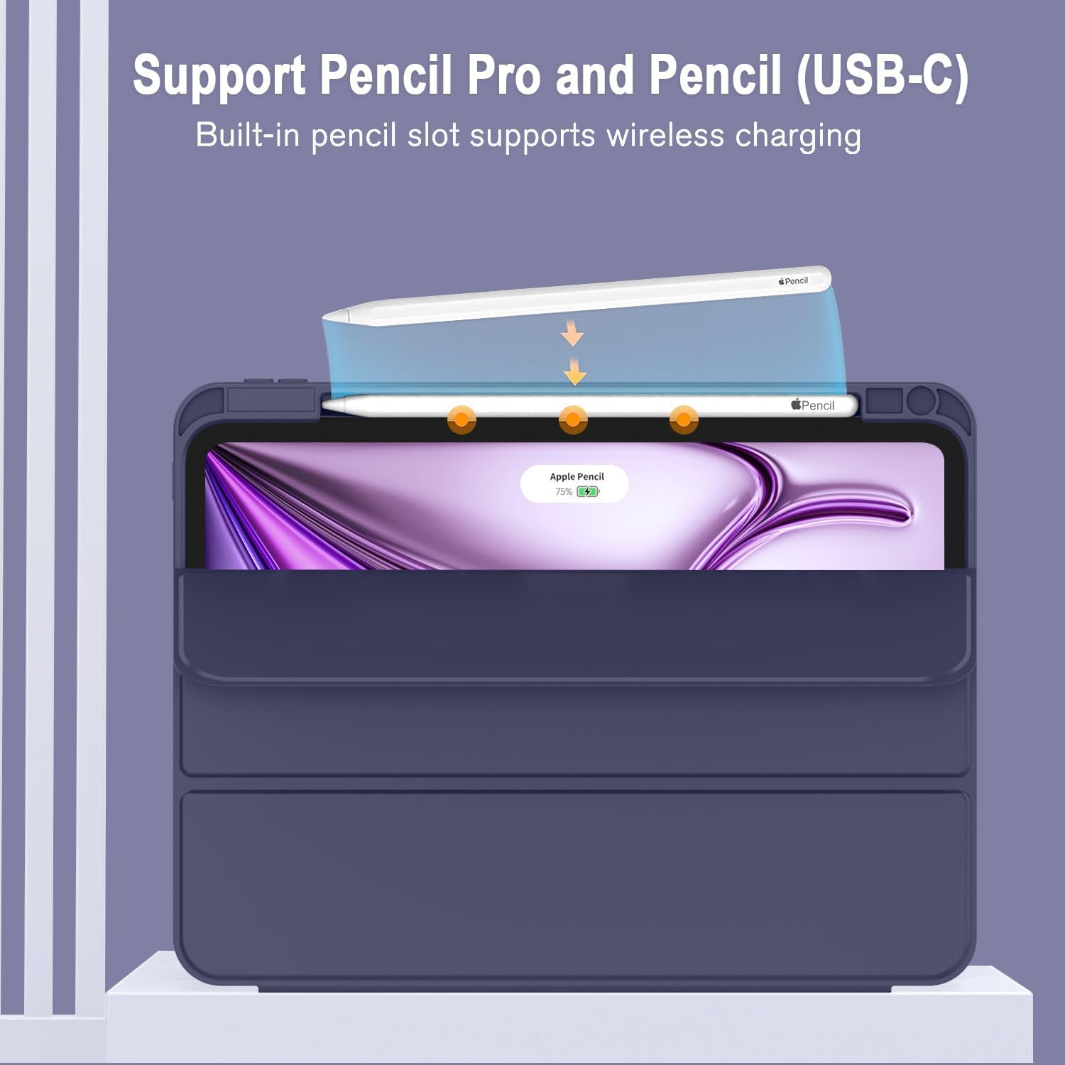TechTrendz for iPad Pro 13 Inch Case M5/M4 (2025/2024) with Pencil