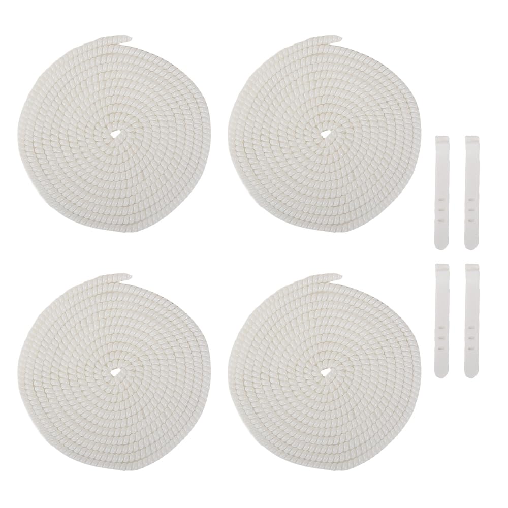 QLD COVER 4pcs 1.6M(5.25FT) Spiral Cable Protector, Multicolor Suitable for Most Phone/Pad/Laptop USB Wire Cord Savers Protection Cover Anti-Break Wrap Charger Data Line Cables Sleeves, Pearl White — image 1