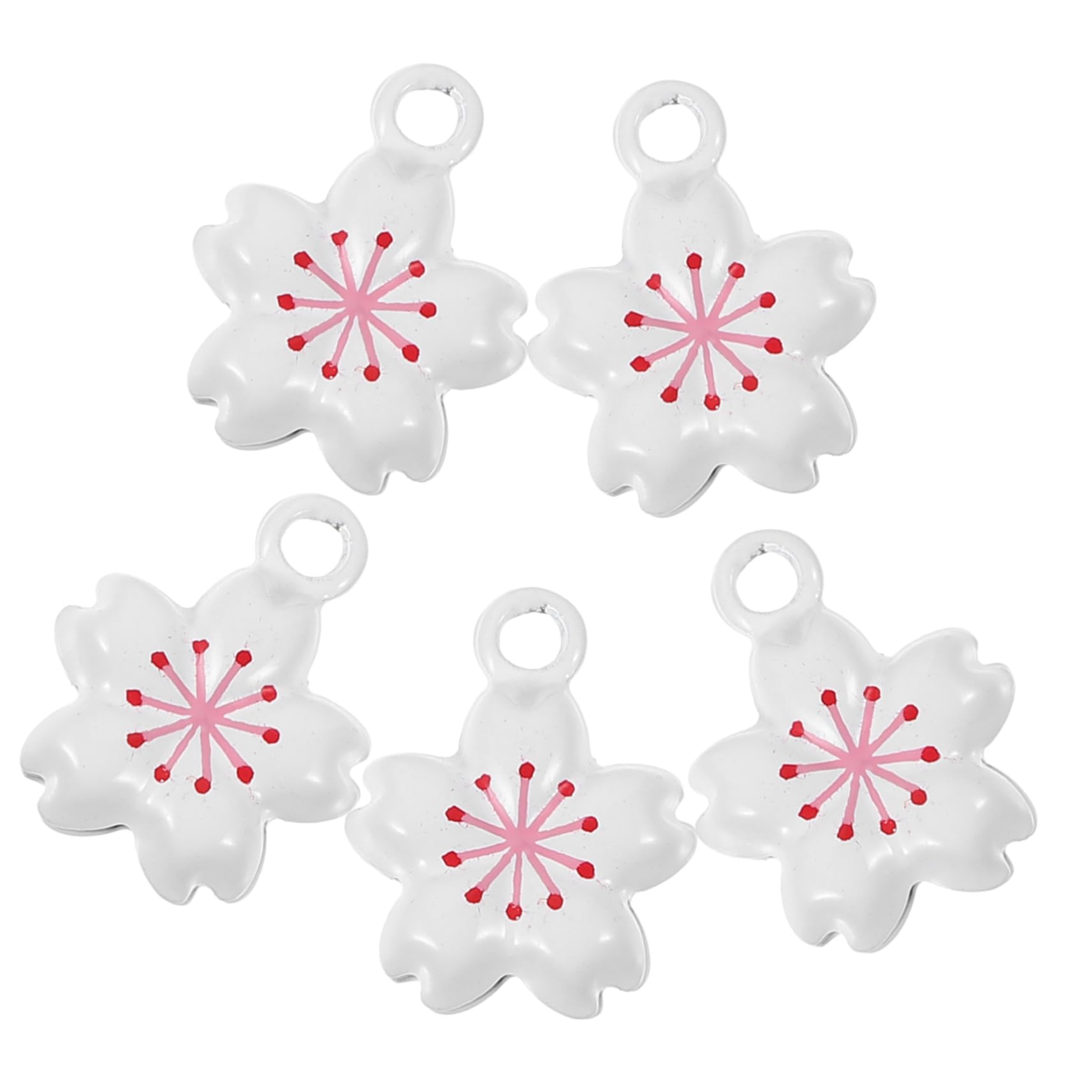 MAGICLULU 3 Set Ornamento Di Campana Di Fiori Di Ciliegio Sospeso Campane Campana Sospesa Fascino Di Fiori Di Ciliegio Decorativo Ciondolo Metallo 5 Pezzi*3