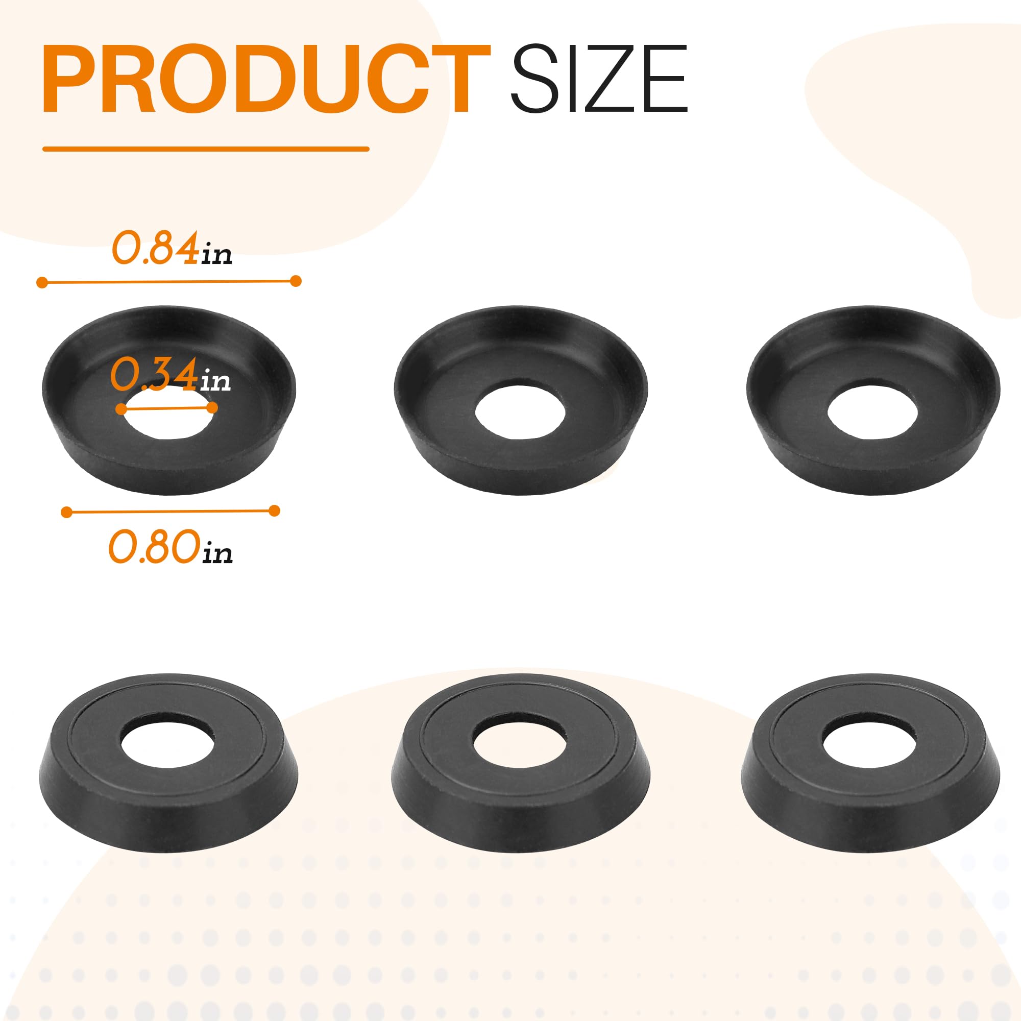 SUNJIKA Stove Pump Cup Rubber Washer, Compatible with Coleman Lantern Parts,for Coleman Stove Pump Repair Kit