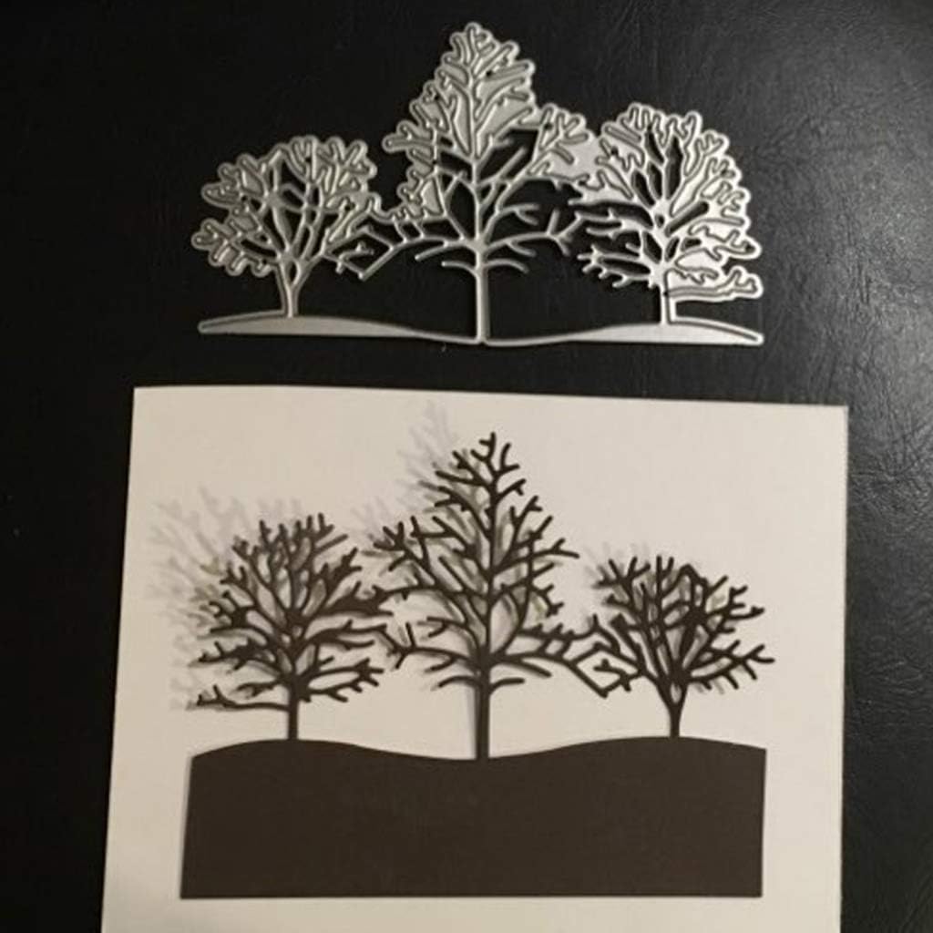 Trees Metal Die Cuts, Cutting Dies Cut Stencils for DIY Scrapbooking Photo Album Decorative Embossing Paper Dies for Card Making Template