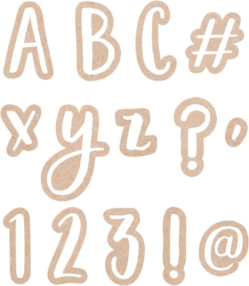 Krafty Pop Designer Punch Out Letters