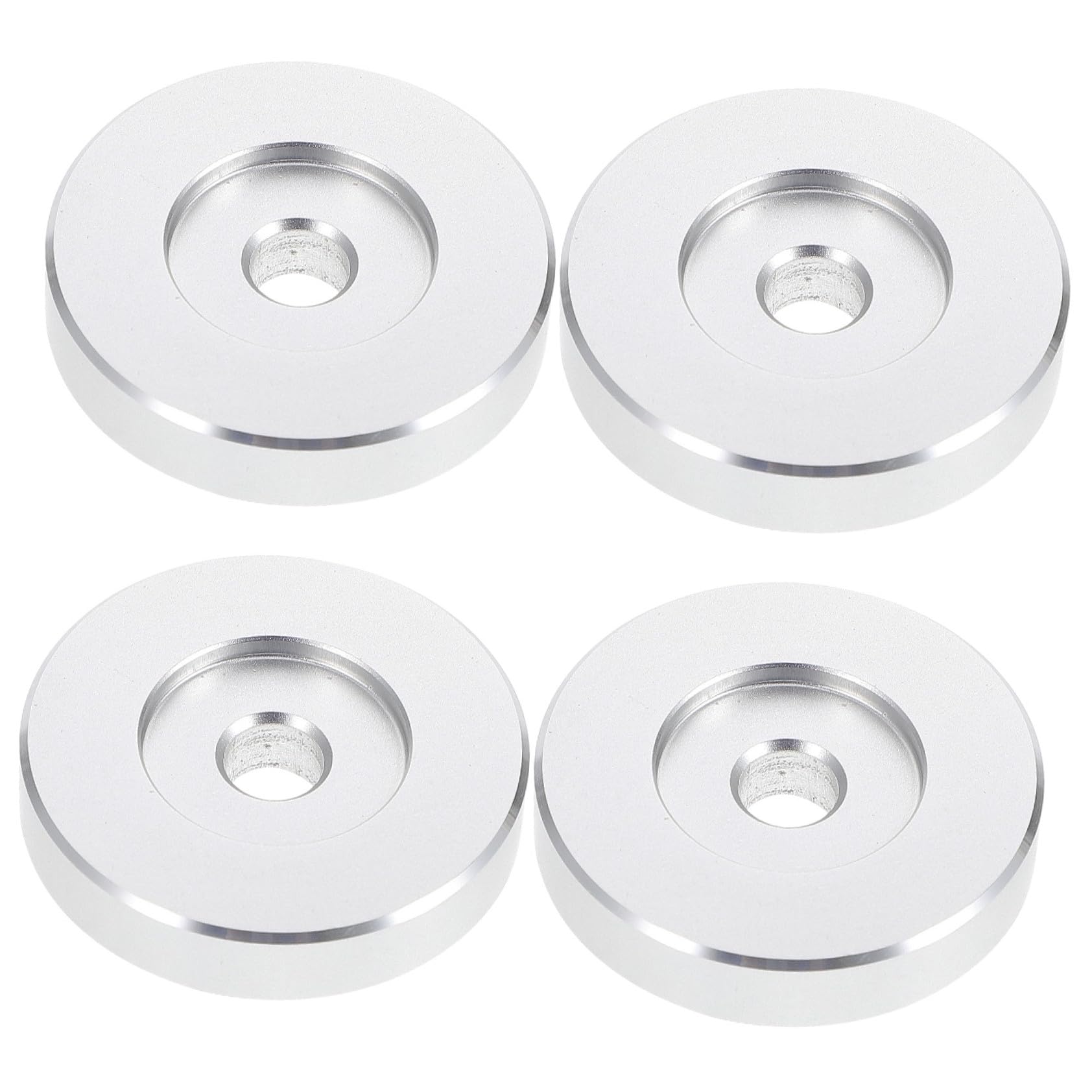OSALADI Adattatore Per Giradischi in Metallo Da 45 Mm 4 Pezzi Design Stabile Per Giradischi Da 7 Pollici