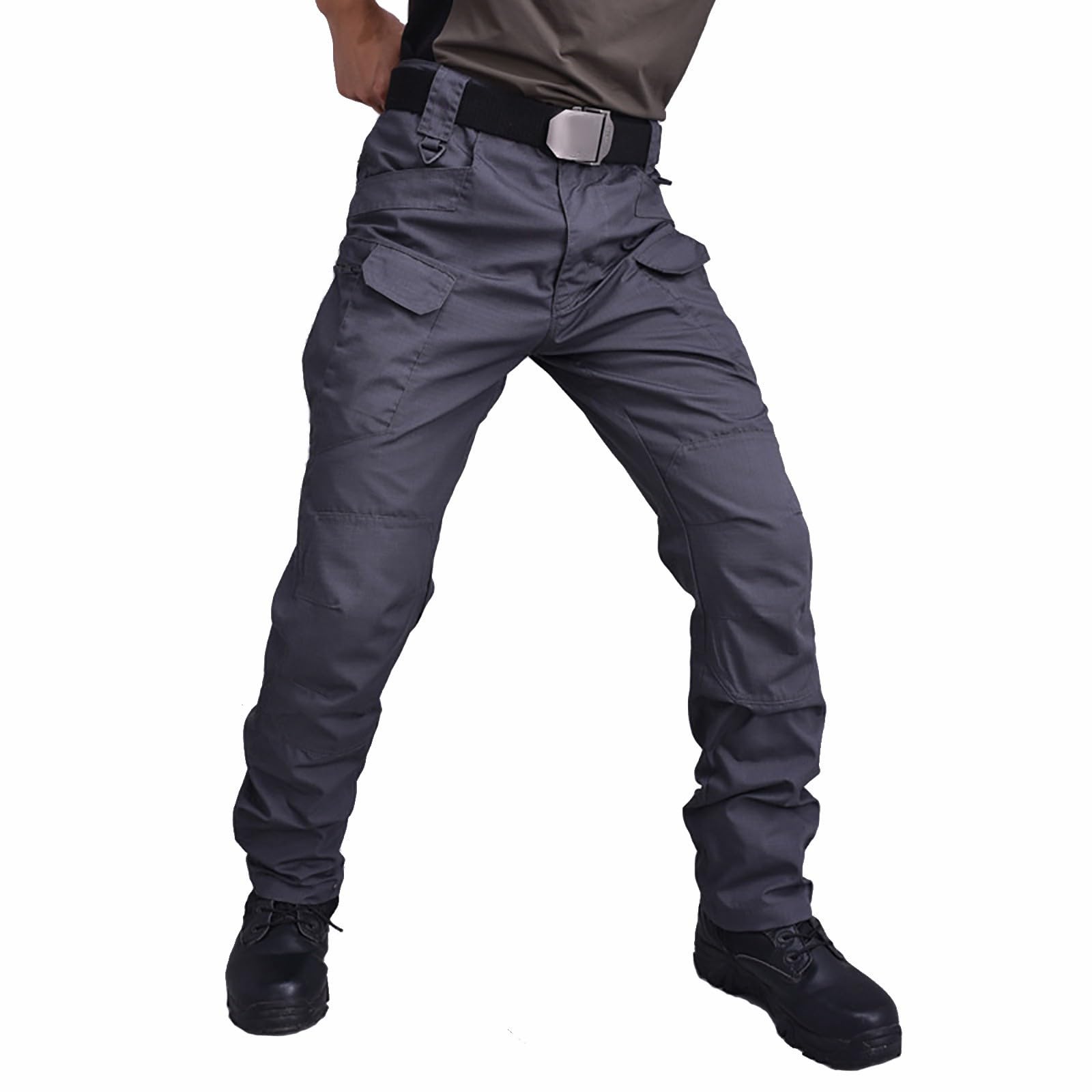 Cargo Pants Men's Outdoor Hiking Quick Dry Casual Workout Strech Breathable Pant with Multi-Pocket (No Belt)