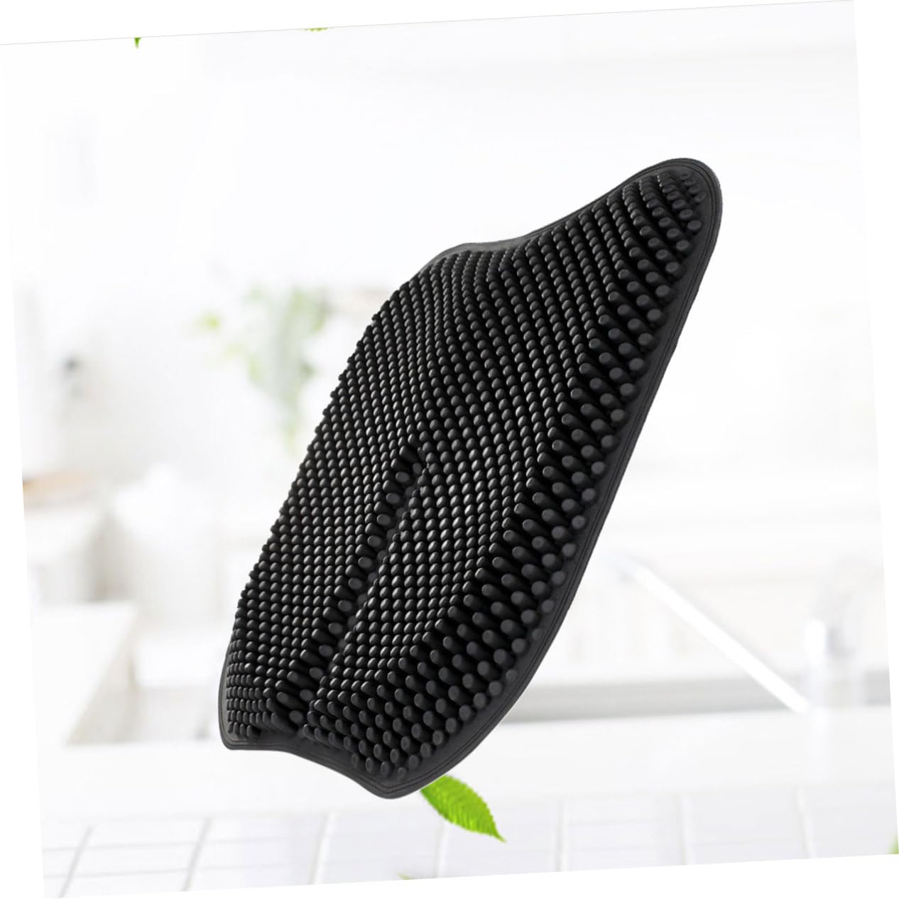 Alipis Cuscino Massaggiante Ergonomico in Silicone per Sedile Auto e Sedia a Rotelle Nero Antiscivolo e Traspirante per Massaggio Pratico e Comfort Ottimale